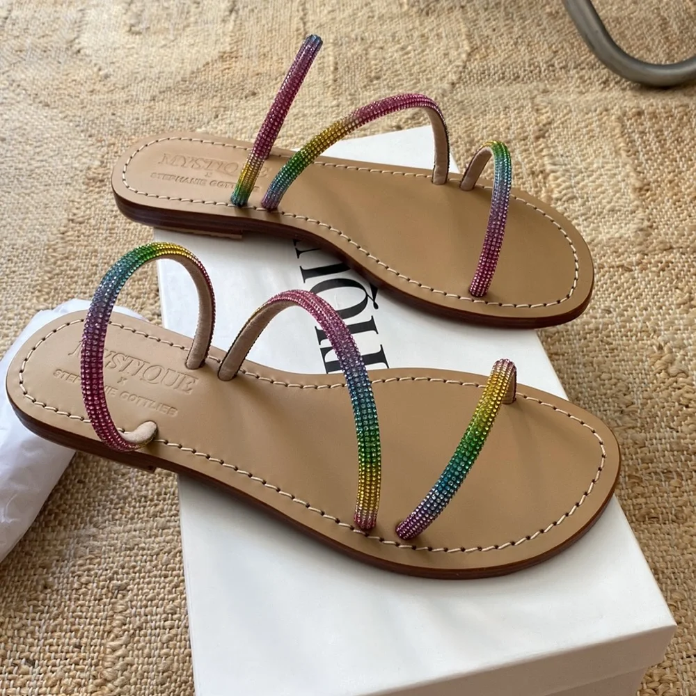NIB Mystique x Stephanie Gottlieb Lizzie sandal multi - Picture 5 of 5